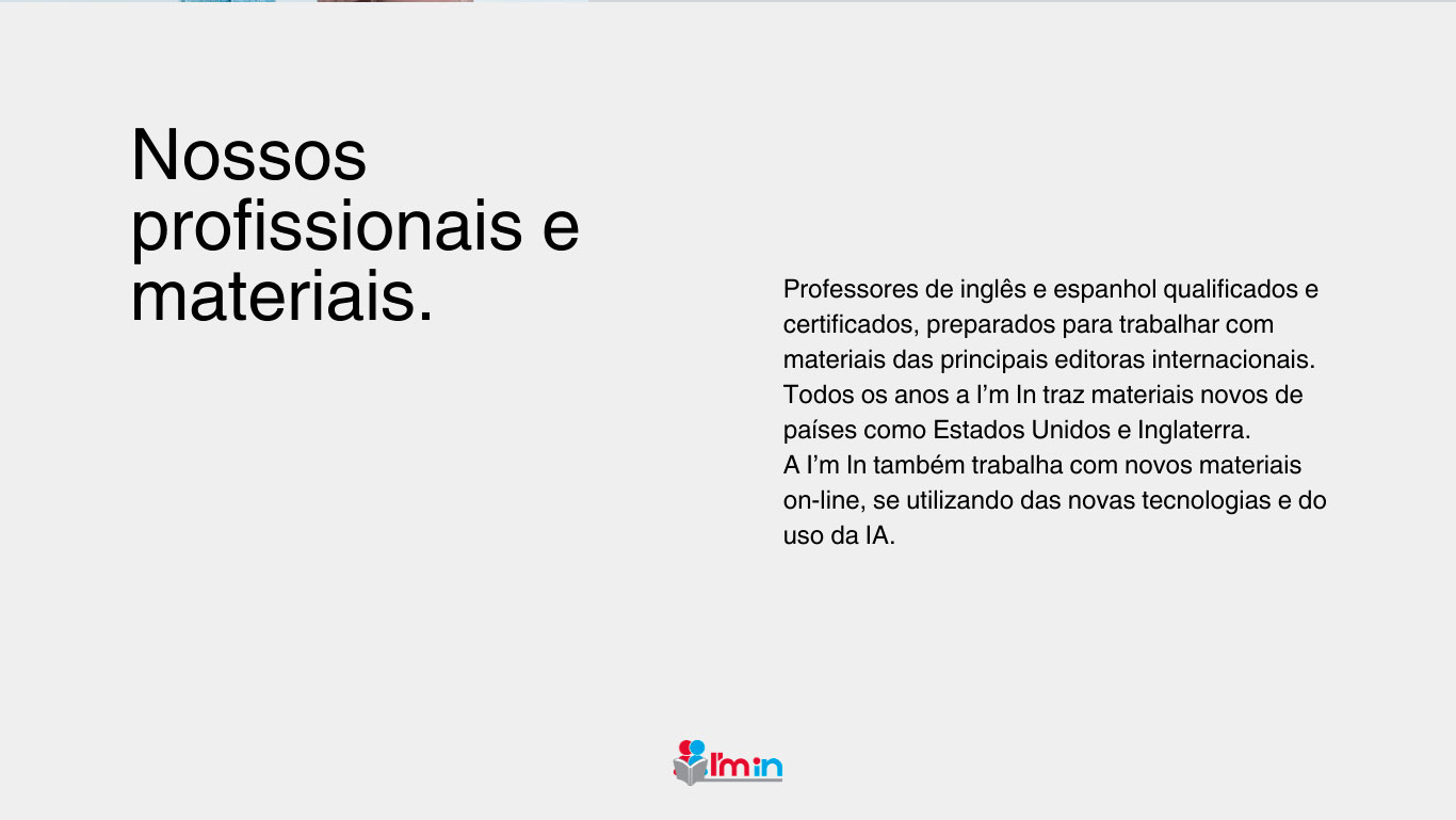 Texto sobre os profissionais que trabalham na escola.